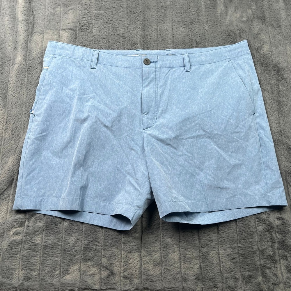 Tommy Bahama Boracay Shorts Mens 42 Light Blue Stretch Flat Front Golf Casual